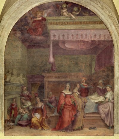 El nacimiento de la Virgen, 1514 de Andrea del Sarto